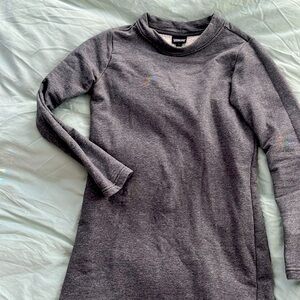Patagonia Mount Sterling Gray Sweatshirt Dress, Size Smalll